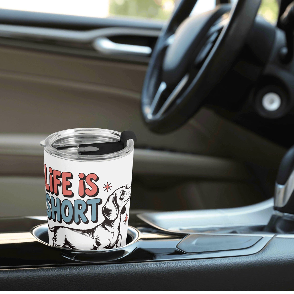Dachshund Short Legs Stainless Steel 20oz Travel Mug Travel Mug Tumbler animal Printed Offshore