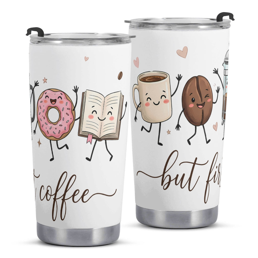 But First Coffee Cute Characters Stainless Steel 20oz Travel Mug Travel Mug Tumbler Coffee Printed Offshore