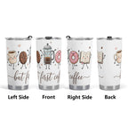 But First Coffee Cute Characters Stainless Steel 20oz Travel Mug Travel Mug Tumbler Coffee Printed Offshore