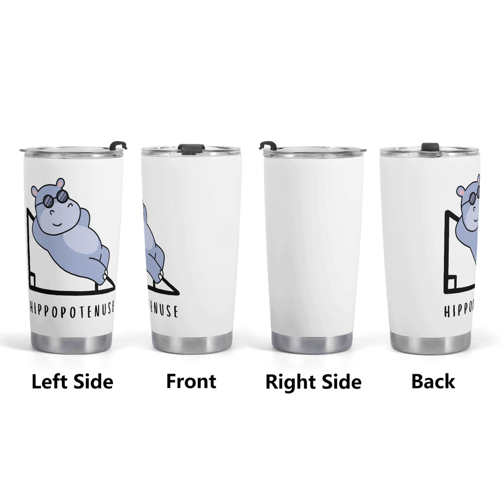 Hippopotenuse Hippo Hypotenuse Stainless Steel 20oz Travel Mug Travel Mug Tumbler Maths Printed Offshore