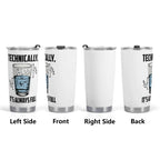 Glass Half Full Stainless Steel 20oz Travel Mug Travel Mug Tumbler Printed Offshore
