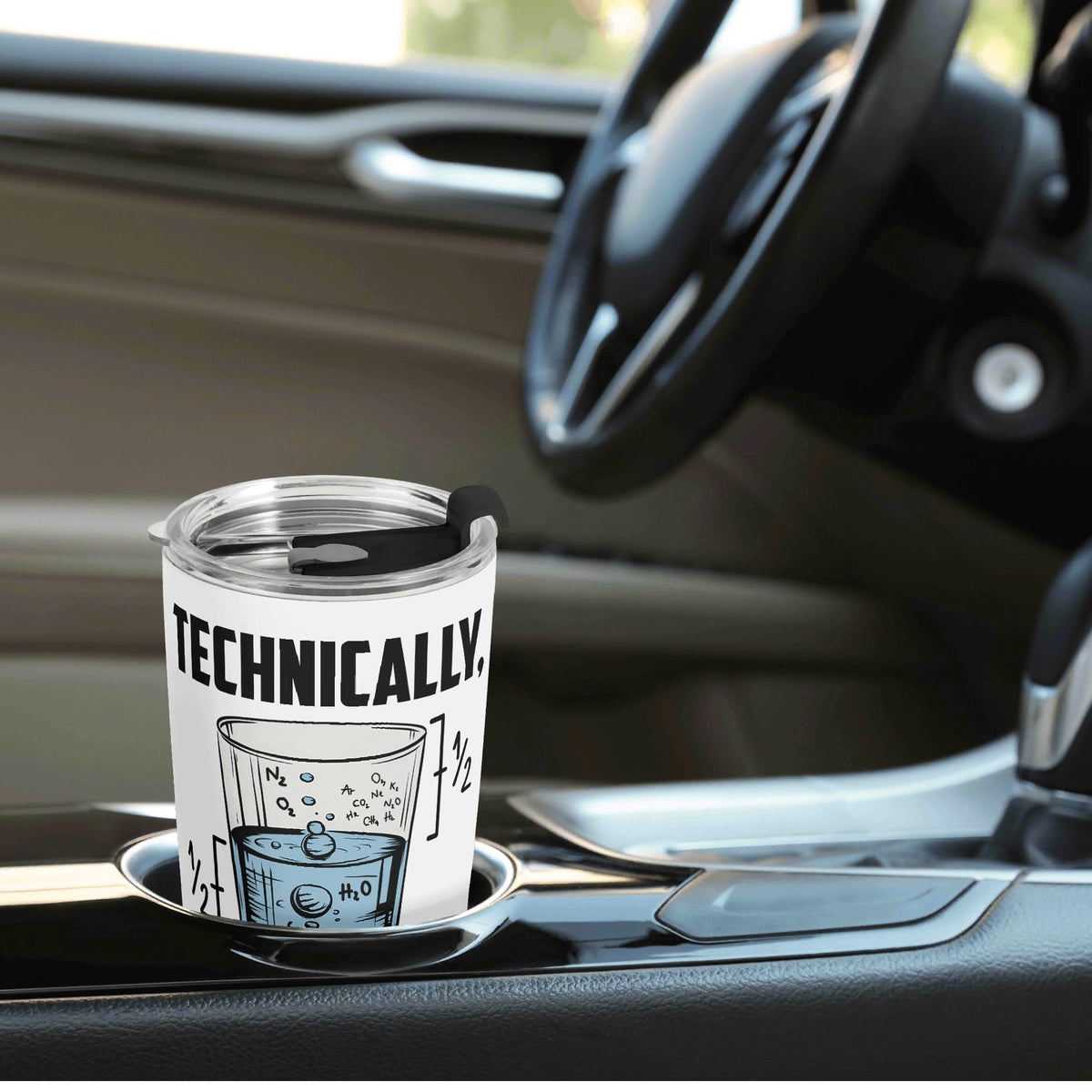 Glass Half Full Stainless Steel 20oz Travel Mug Travel Mug Tumbler Printed Offshore