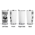Coffee Because Murder Is Wrong Stainless Steel 20oz Travel Mug Travel Mug Tumbler Coffee Printed Offshore Retro