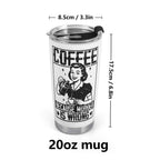 Coffee Because Murder Is Wrong Stainless Steel 20oz Travel Mug Travel Mug Tumbler Coffee Printed Offshore Retro