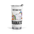 Dramatic Rainbow Unicorn Goose Stainless Steel 20oz Travel Mug Default Title Travel Mug Tumbler Printed Offshore