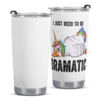 Dramatic Rainbow Unicorn Goose Stainless Steel 20oz Travel Mug Travel Mug Tumbler Printed Offshore