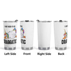 Dramatic Rainbow Unicorn Goose Stainless Steel 20oz Travel Mug Travel Mug Tumbler Printed Offshore