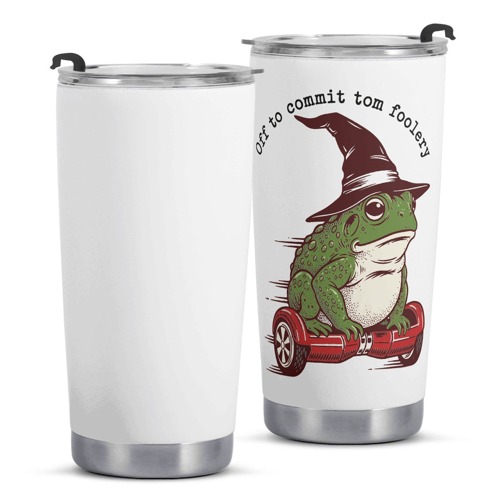 Off To Commit Tom Foolery Stainless Steel 20oz Travel Mug Travel Mug Tumbler animal Printed Offshore