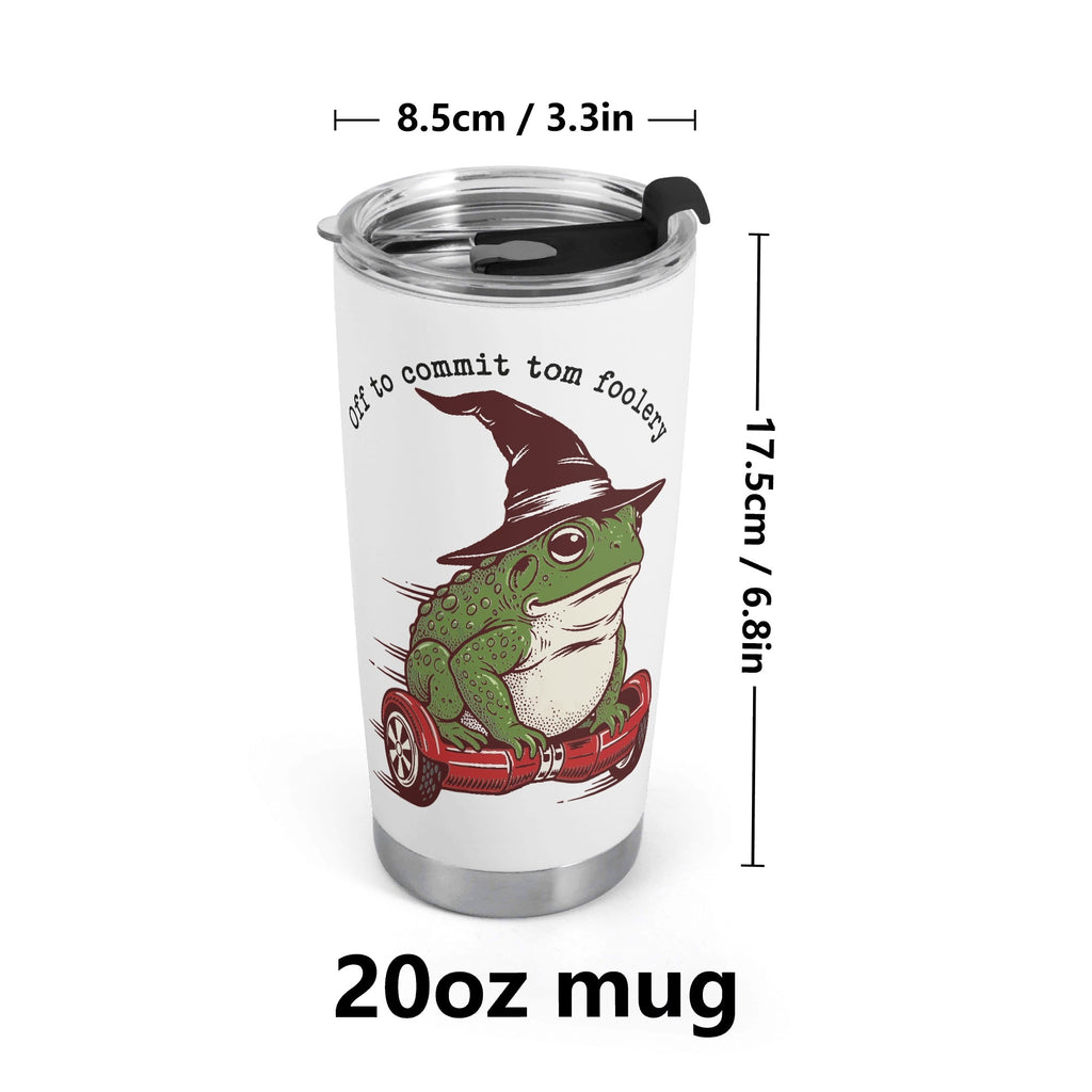 Off To Commit Tom Foolery Stainless Steel 20oz Travel Mug Travel Mug Tumbler animal Printed Offshore