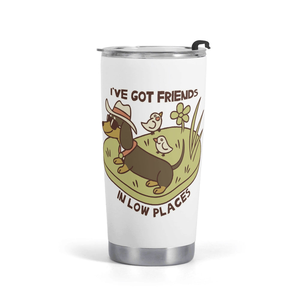 Dachshund Friends In Low Places Stainless Steel 20oz Travel Mug Default Title Travel Mug Tumbler animal Printed Offshore