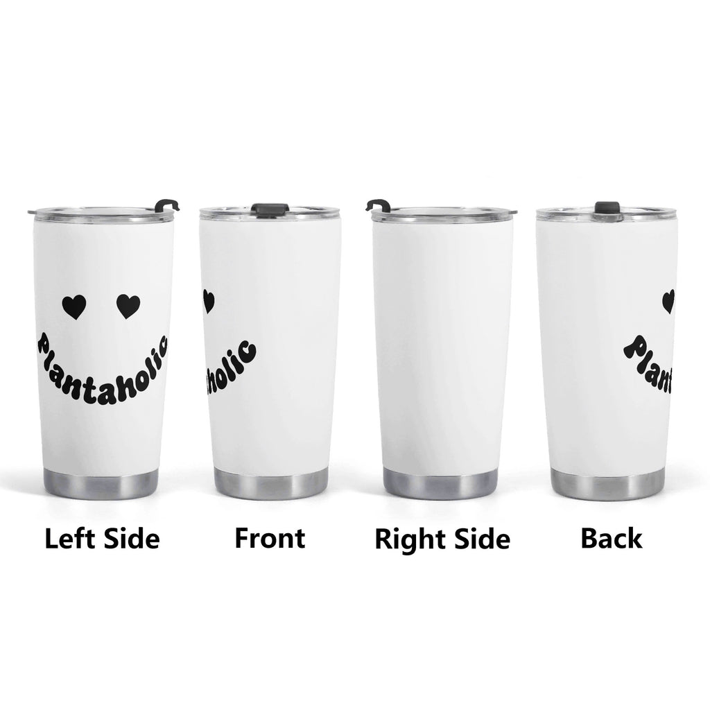 Plantaholic Stainless Steel 20oz Travel Mug Travel Mug Tumbler Plants Printed Offshore