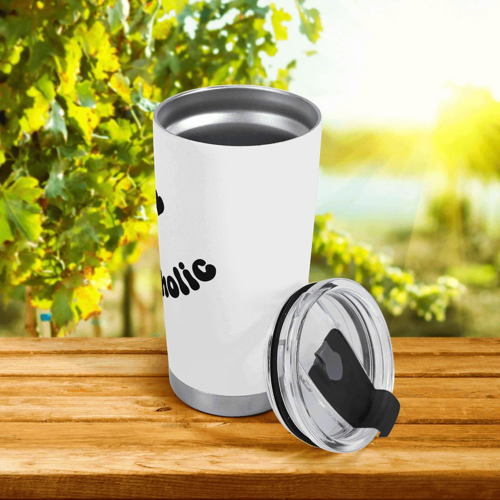 Plantaholic Stainless Steel 20oz Travel Mug Travel Mug Tumbler Plants Printed Offshore