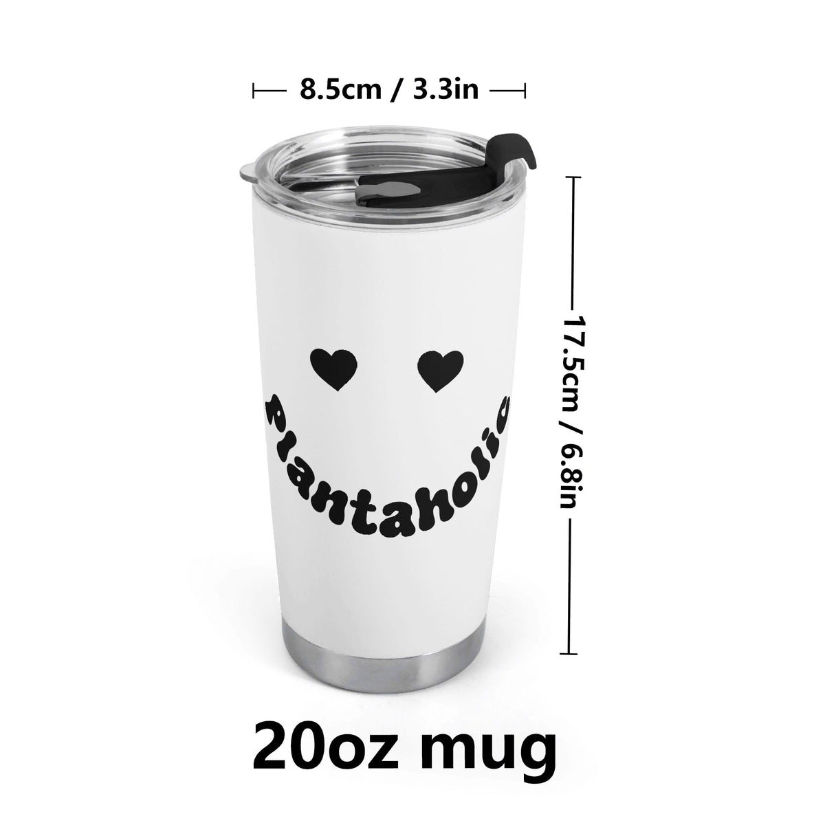 Plantaholic Stainless Steel 20oz Travel Mug Travel Mug Tumbler Plants Printed Offshore