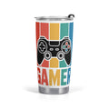 Gamer Stainless Steel 20oz Travel Mug Default Title Travel Mug Tumbler Games Printed Offshore