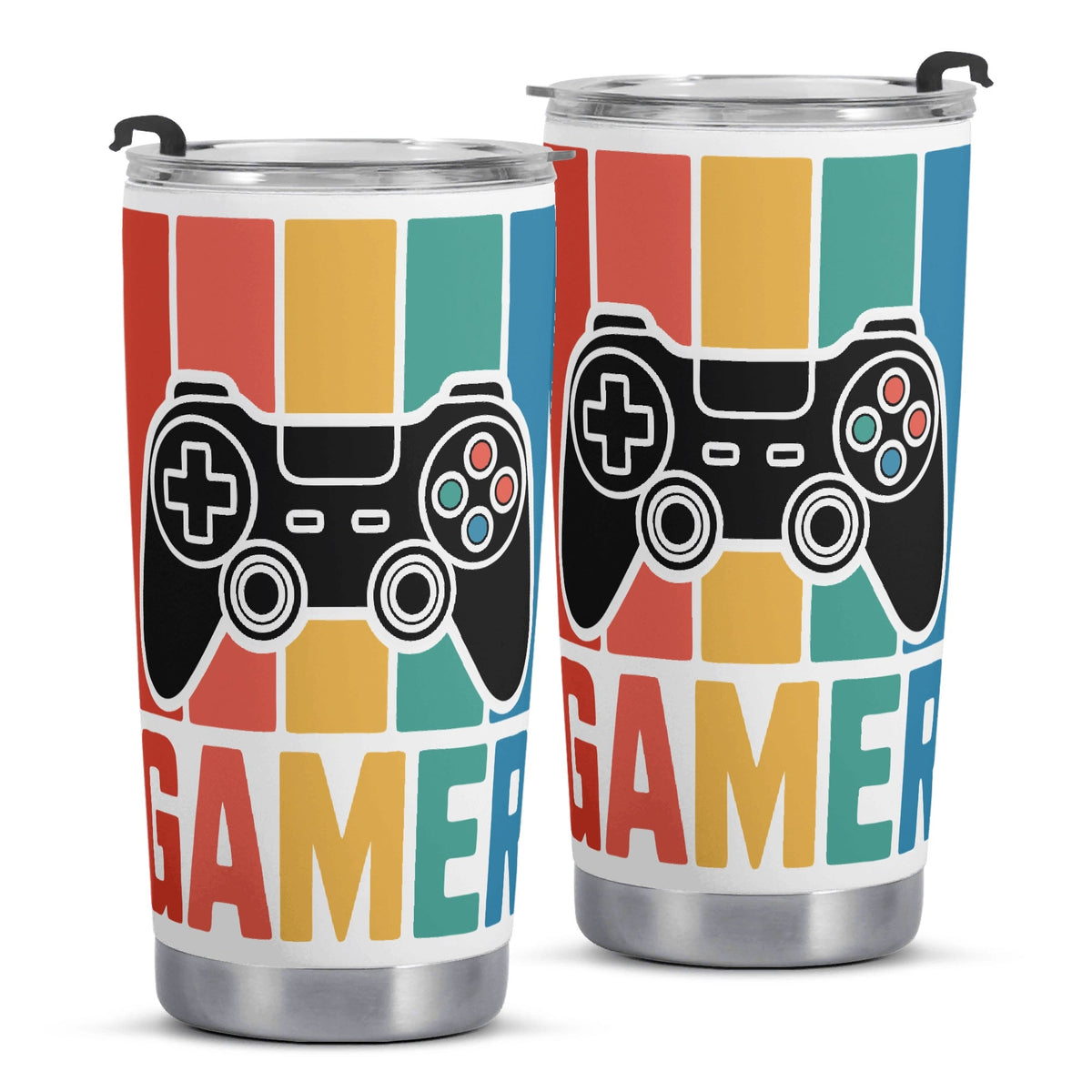 Gamer Stainless Steel 20oz Travel Mug Travel Mug Tumbler Games Printed Offshore