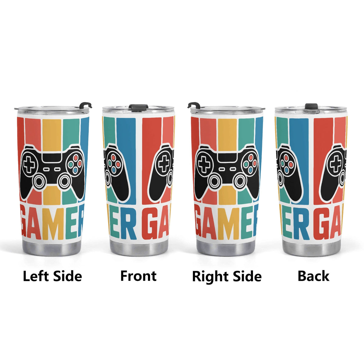 Gamer Stainless Steel 20oz Travel Mug Travel Mug Tumbler Games Printed Offshore