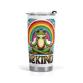Meditating Frog Be Kind Stainless Steel 20oz Travel Mug Default Title Travel Mug Tumbler animal Printed Offshore