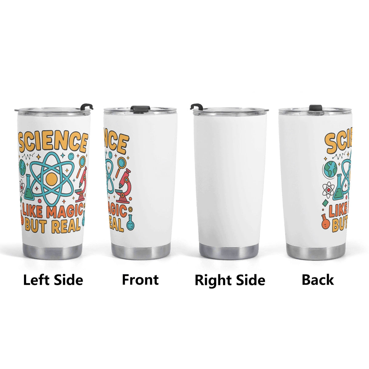 Science Like Magic But Real Stainless Steel 20oz Travel Mug Travel Mug Tumbler Printed Offshore Science