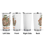 Stay Weird Guitar Playing Frog On A Snail Stainless Steel 20oz Travel Mug Travel Mug Tumbler animal Music Printed Offshore