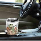 Stay Weird Guitar Playing Frog On A Snail Stainless Steel 20oz Travel Mug Travel Mug Tumbler animal Music Printed Offshore