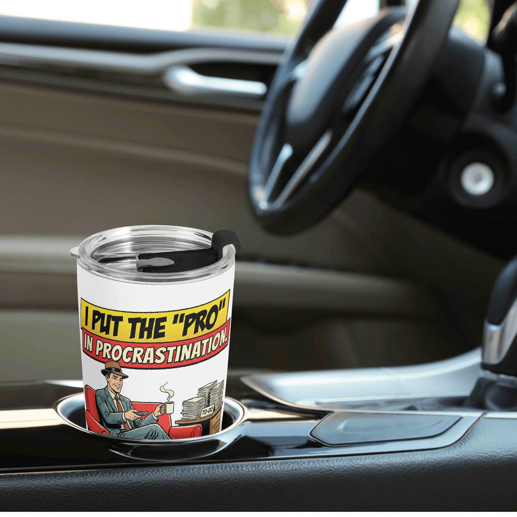 I Put The Pro In Procrastination Stainless Steel 20oz Travel Mug Travel Mug Tumbler Printed Offshore Retro