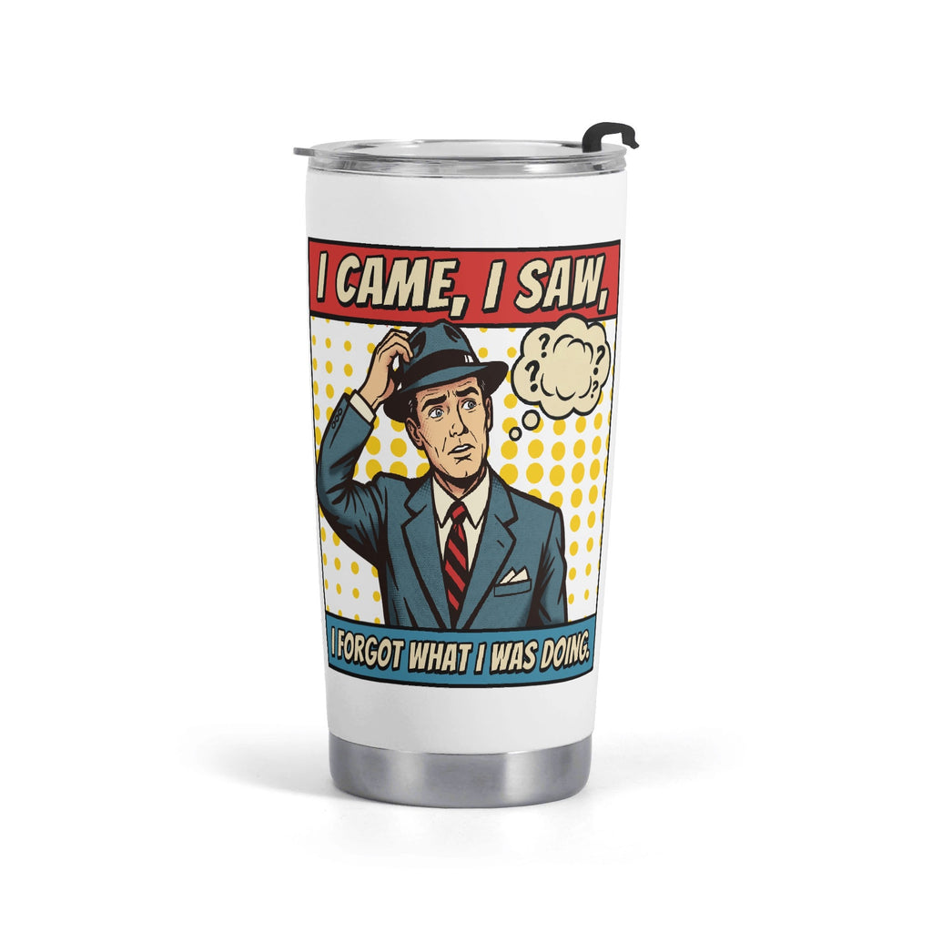 Retro Gentleman I Forgot What I Was Doing Stainless Steel 20oz Travel Mug Default Title Travel Mug Tumbler Printed Offshore Retro