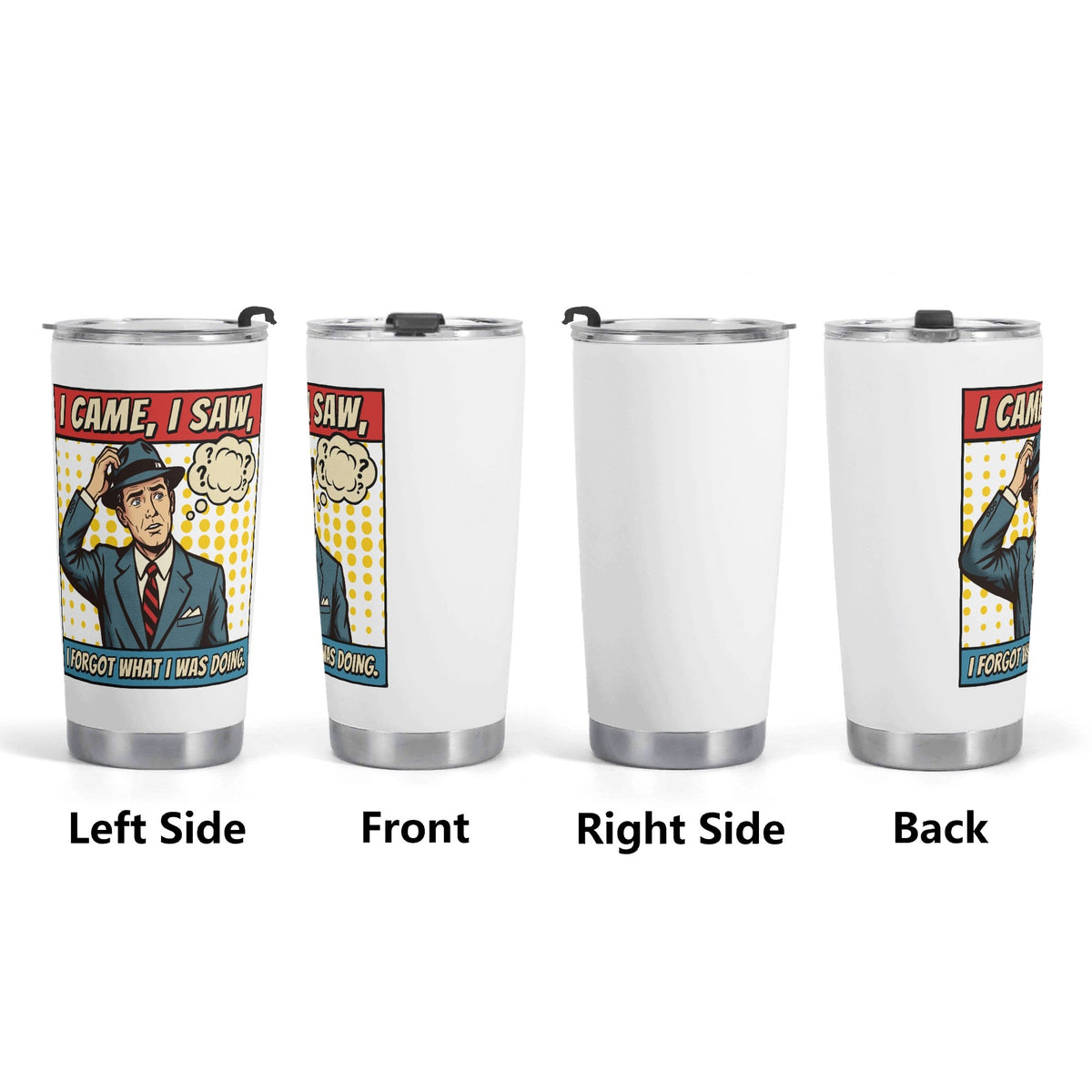 Retro Gentleman I Forgot What I Was Doing Stainless Steel 20oz Travel Mug Travel Mug Tumbler Printed Offshore Retro