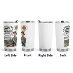 Retro Gentleman Donut Stainless Steel 20oz Travel Mug Travel Mug Tumbler Printed Offshore Retro