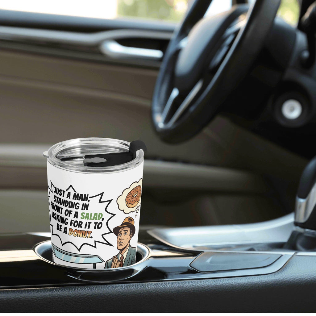 Retro Gentleman Donut Stainless Steel 20oz Travel Mug Travel Mug Tumbler Printed Offshore Retro