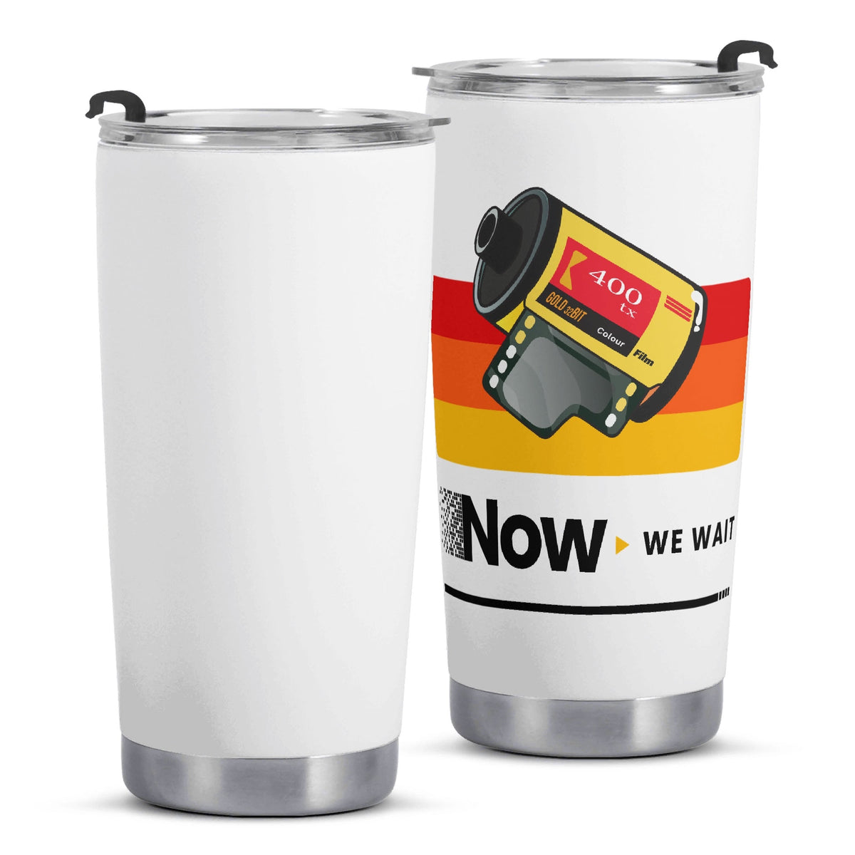 Camera Film Stainless Steel 20oz Travel Mug Travel Mug Tumbler Printed Offshore Retro Tech
