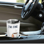 Im Fine Drowning Coffee Stainless Steel 20oz Travel Mug Travel Mug Tumbler Coffee Printed Offshore