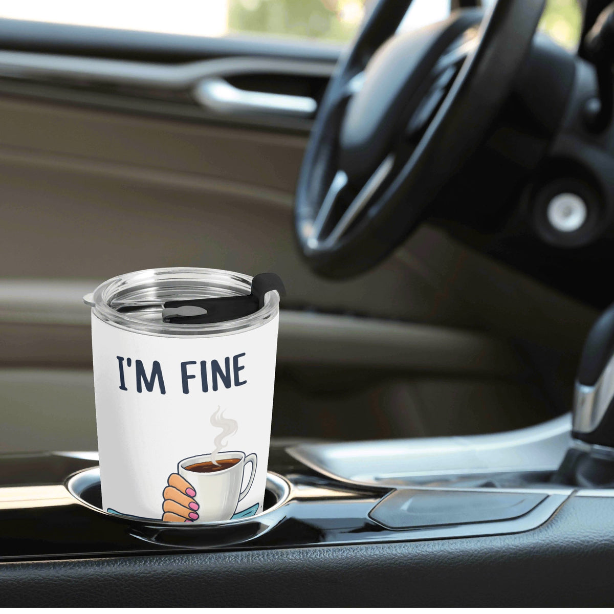 Im Fine Drowning Coffee Stainless Steel 20oz Travel Mug Travel Mug Tumbler Coffee Printed Offshore