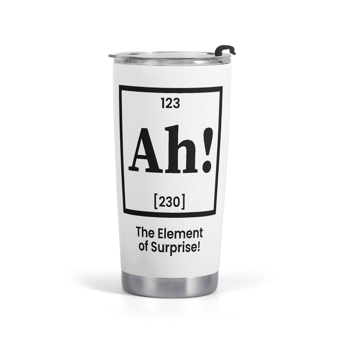 Ah The Element Of Surprise Periodic Table Stainless Steel 20oz Travel Mug Default Title Travel Mug Tumbler Printed Offshore Science