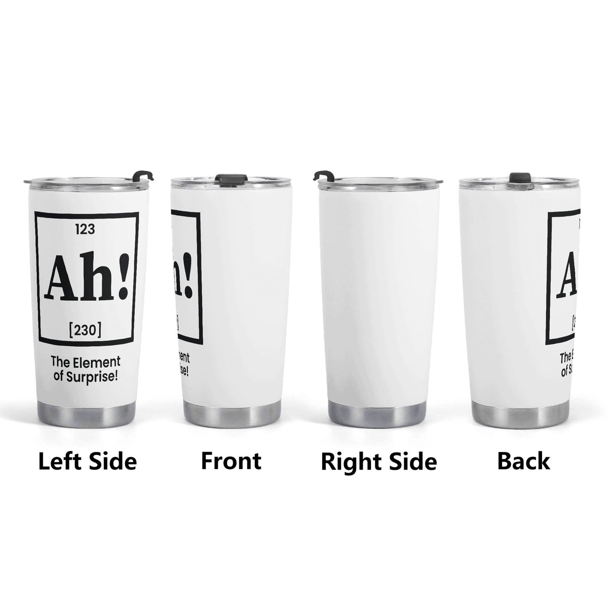 Ah The Element Of Surprise Periodic Table Stainless Steel 20oz Travel Mug Travel Mug Tumbler Printed Offshore Science