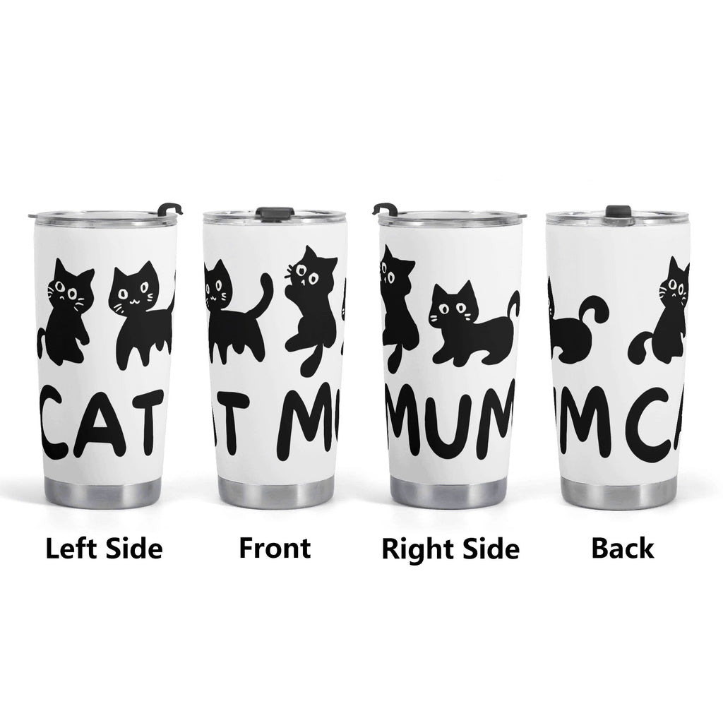 Cat Mum Stainless Steel 20oz Travel Mug Travel Mug Tumbler animal Mum Printed Offshore