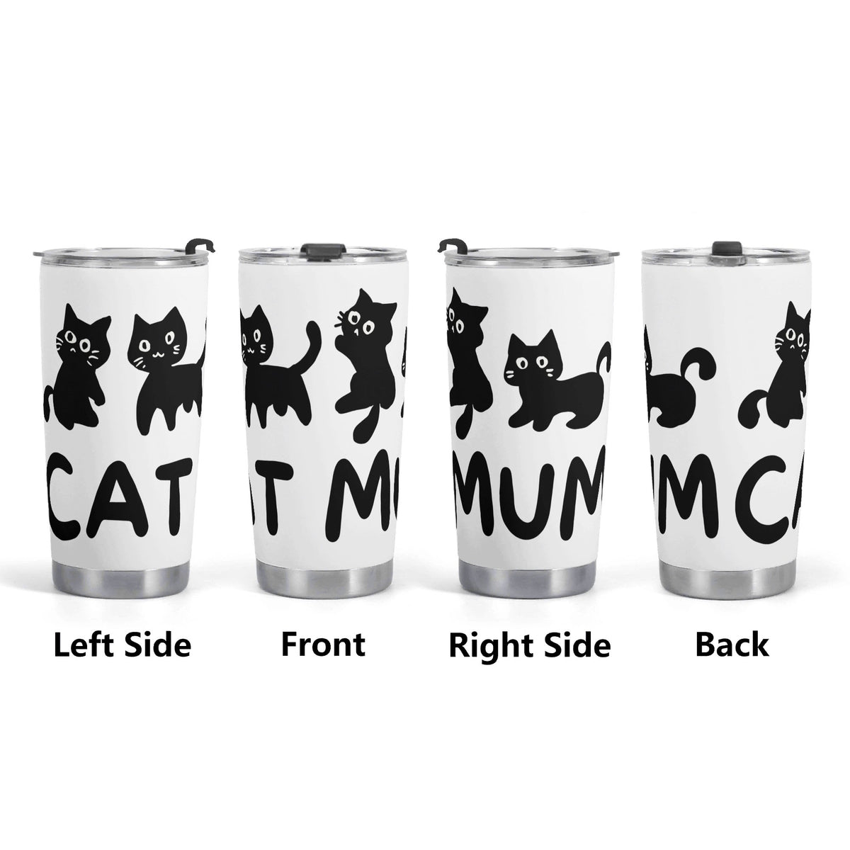 Cat Mum Stainless Steel 20oz Travel Mug Travel Mug Tumbler animal Mum Printed Offshore