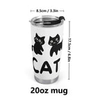Cat Mum Stainless Steel 20oz Travel Mug Travel Mug Tumbler animal Mum Printed Offshore