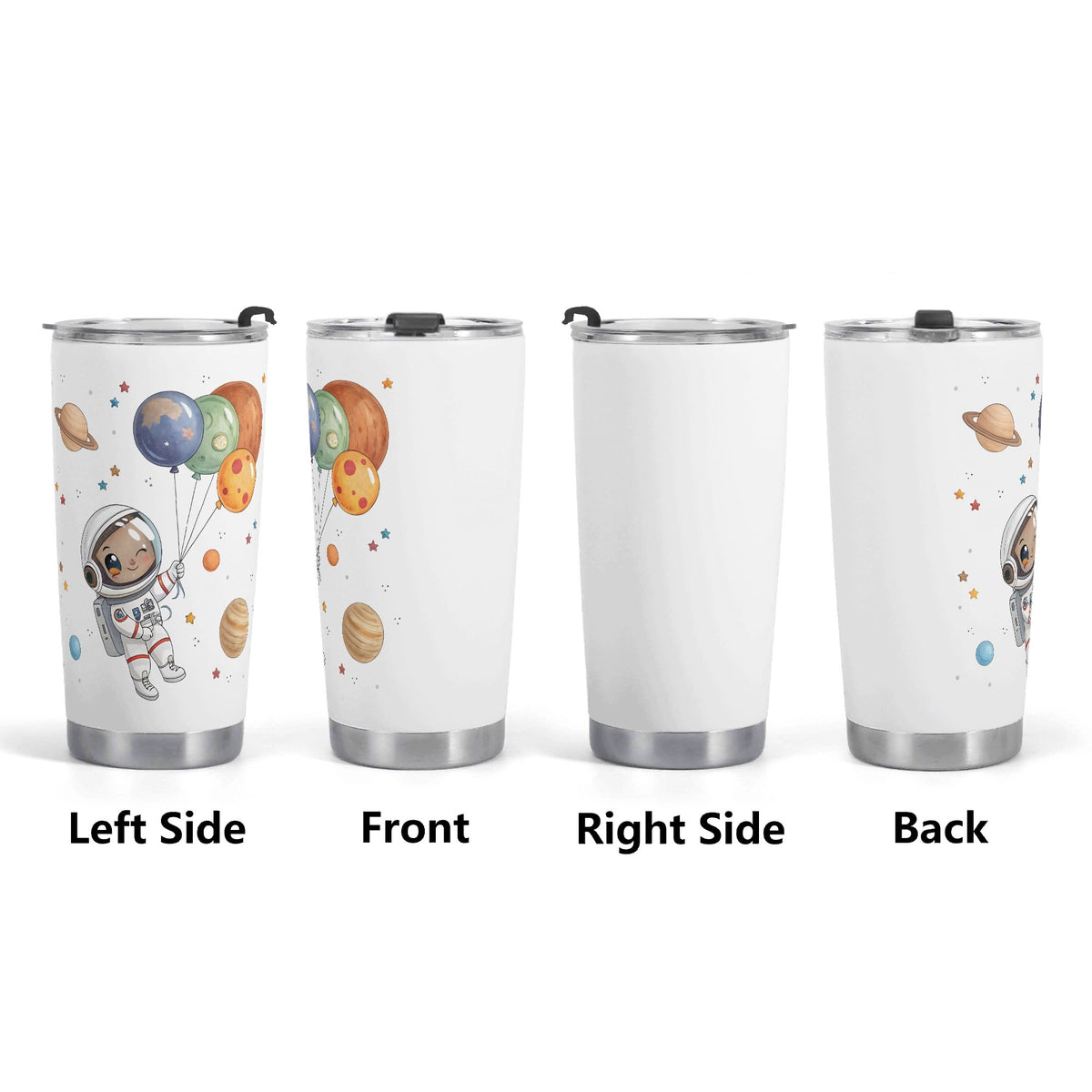 Balloon Planets Astronaut Stainless Steel 20oz Travel Mug Travel Mug Tumbler Printed Offshore Space