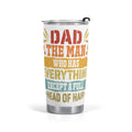Dad The Man Who Has Everything Except A Full Head Of Hair Stainless Steel 20oz Travel Mug Default Title Travel Mug Tumbler Dad Printed Offshore