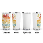 Dad The Man Who Has Everything Except A Full Head Of Hair Stainless Steel 20oz Travel Mug Travel Mug Tumbler Dad Printed Offshore