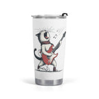 Cat Playing Guitar Stainless Steel 20oz Travel Mug Default Title Travel Mug Tumbler animal Music Printed Offshore
