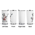 Cat Playing Guitar Stainless Steel 20oz Travel Mug Travel Mug Tumbler animal Music Printed Offshore