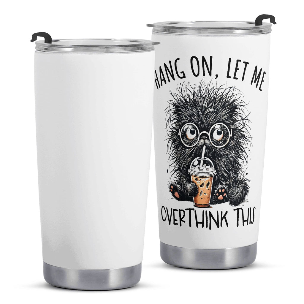Let Me Overthink This Black Cat Stainless Steel 20oz Travel Mug Travel Mug Tumbler animal Printed Offshore