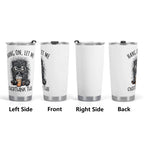 Let Me Overthink This Black Cat Stainless Steel 20oz Travel Mug Travel Mug Tumbler animal Printed Offshore