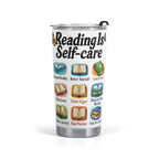 Reading Is Self Care Stainless Steel 20oz Travel Mug Default Title Travel Mug Tumbler Printed Offshore Reading