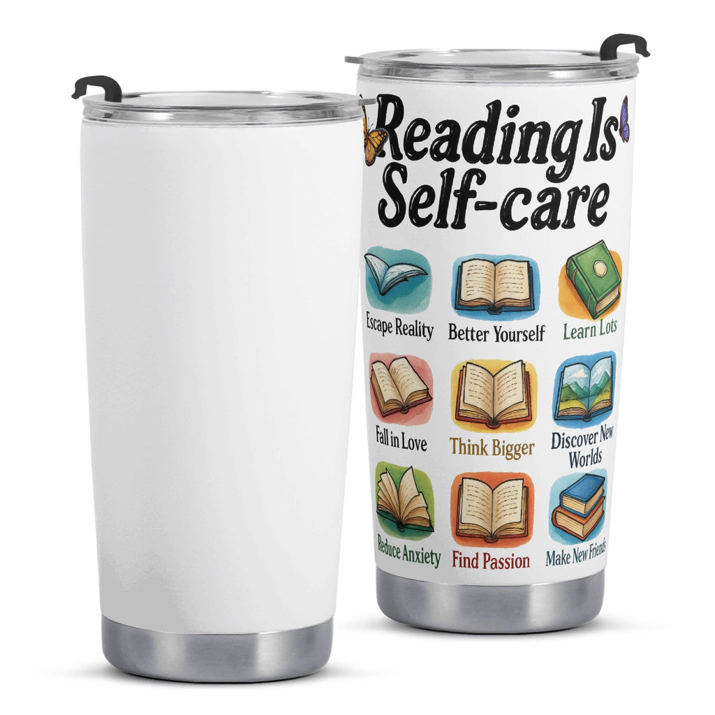 Reading Is Self Care Stainless Steel 20oz Travel Mug Travel Mug Tumbler Printed Offshore Reading