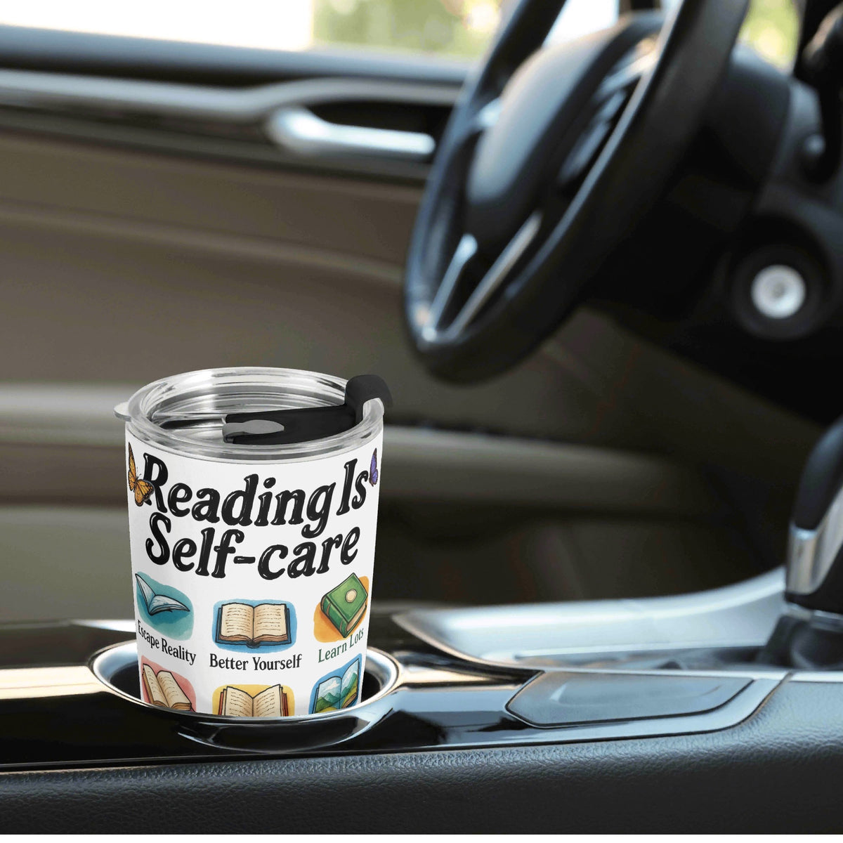 Reading Is Self Care Stainless Steel 20oz Travel Mug Travel Mug Tumbler Printed Offshore Reading