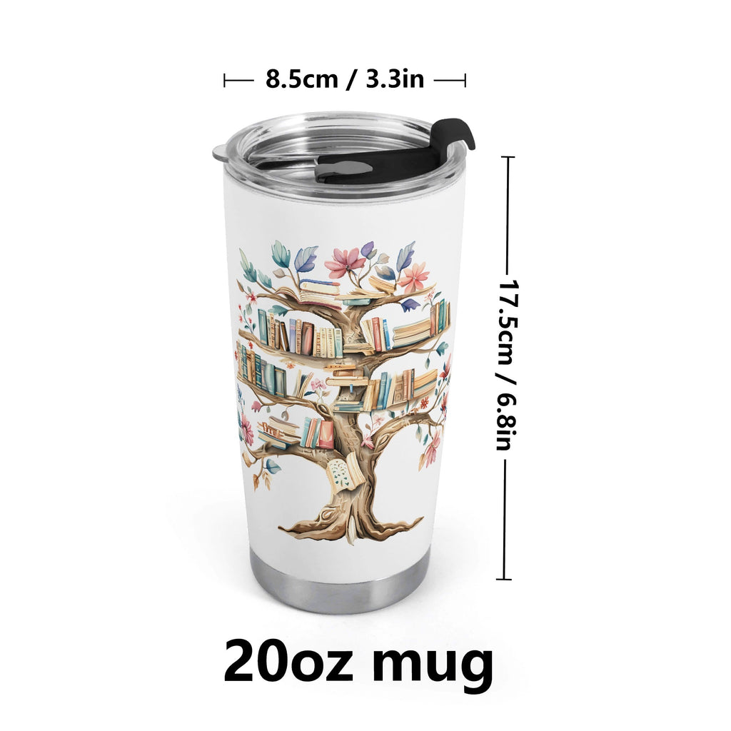 Book Tree Stainless Steel 20oz Travel Mug Travel Mug Tumbler Printed Offshore Reading