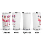 Cool Flamingos Hello Summer Stainless Steel 20oz Travel Mug Travel Mug Tumbler animal Printed Offshore Summer