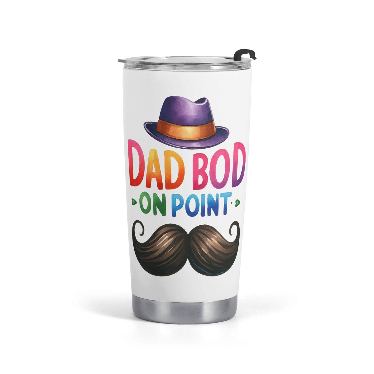 Dad Bod On Point Stainless Steel 20oz Travel Mug Default Title Printed Offshore